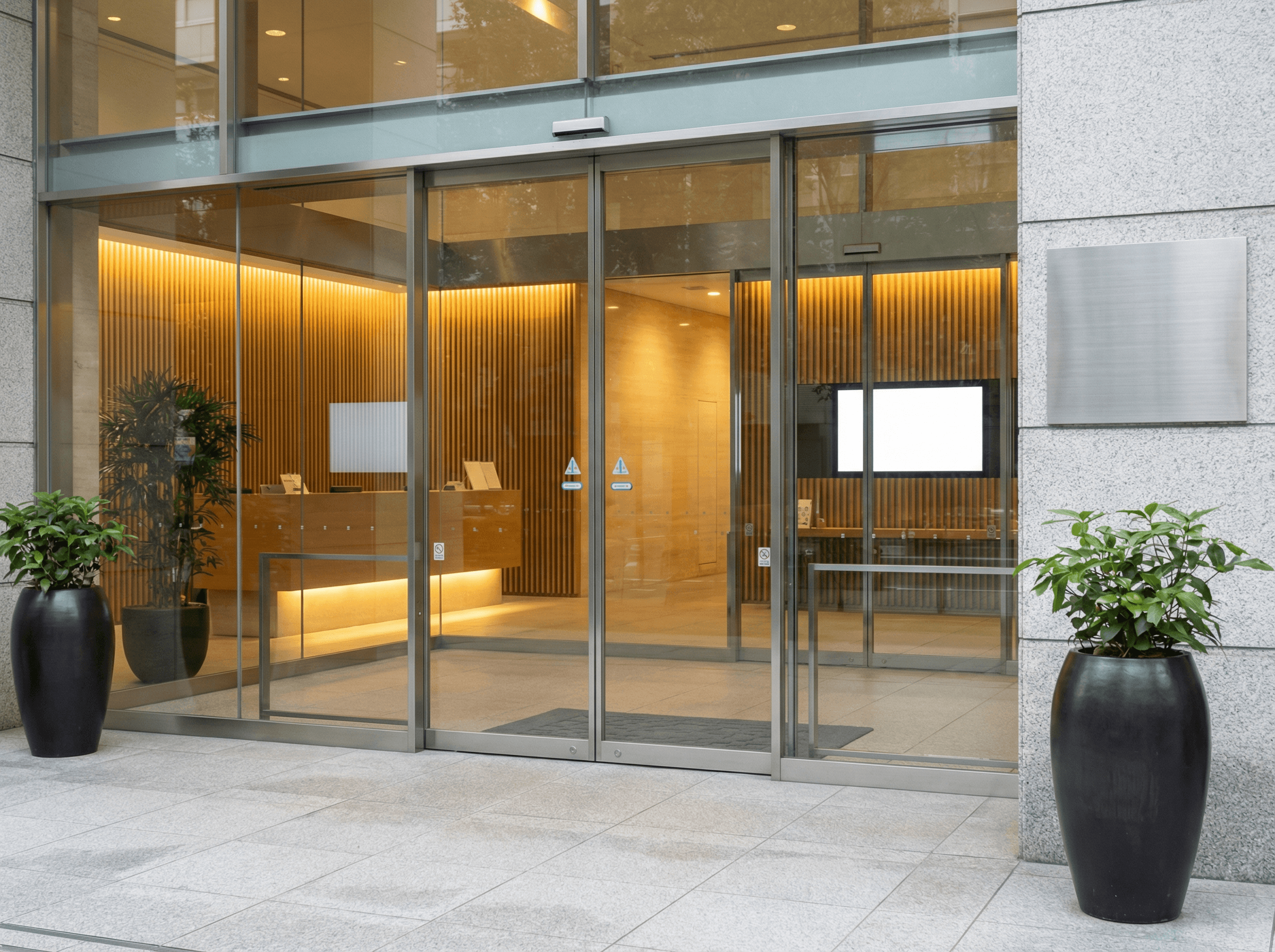 エストレザンⅡの建物入口付近とWAGONの看板