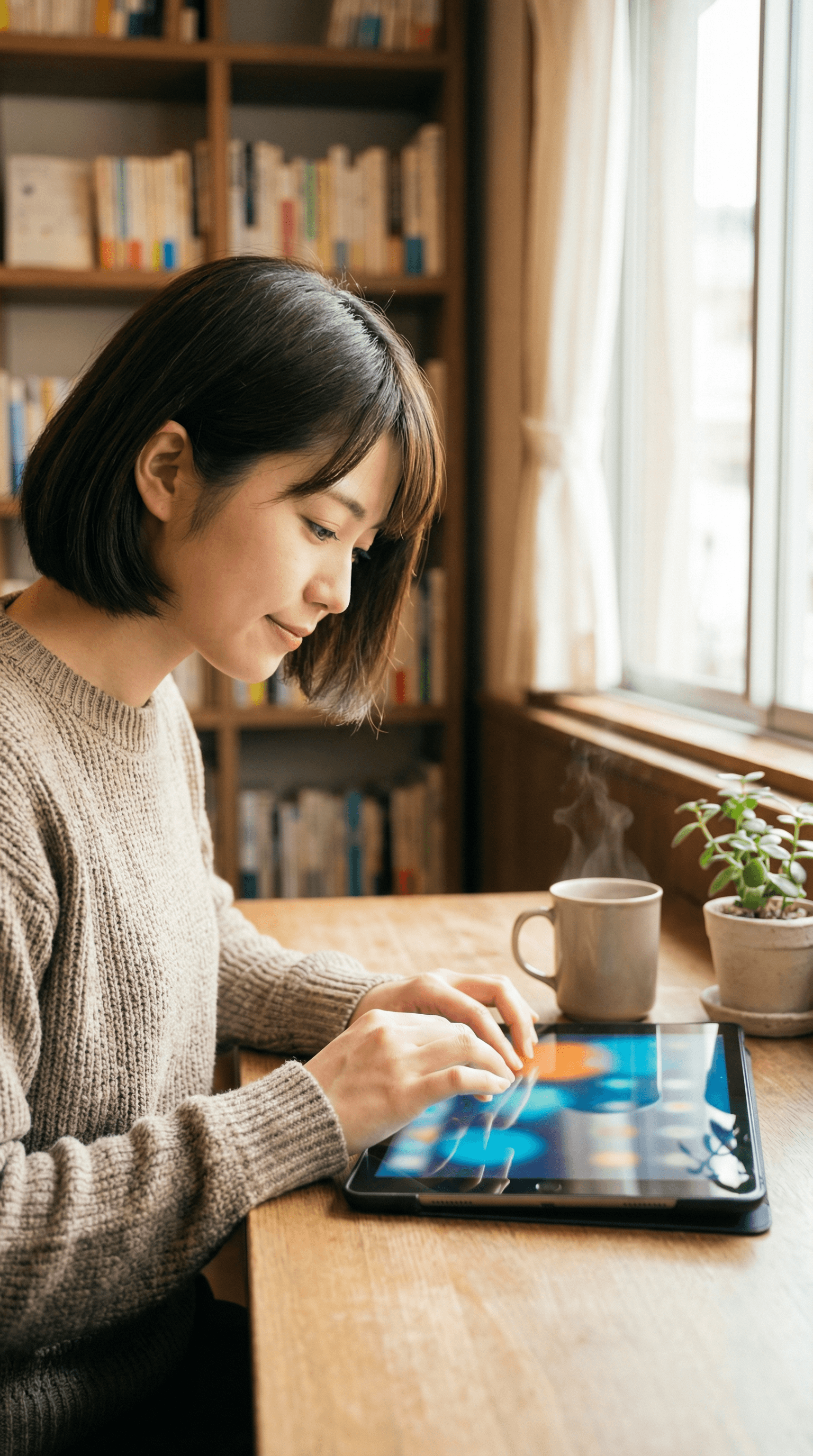 学生がフォームを送信しスタッフが受け取るイラスト